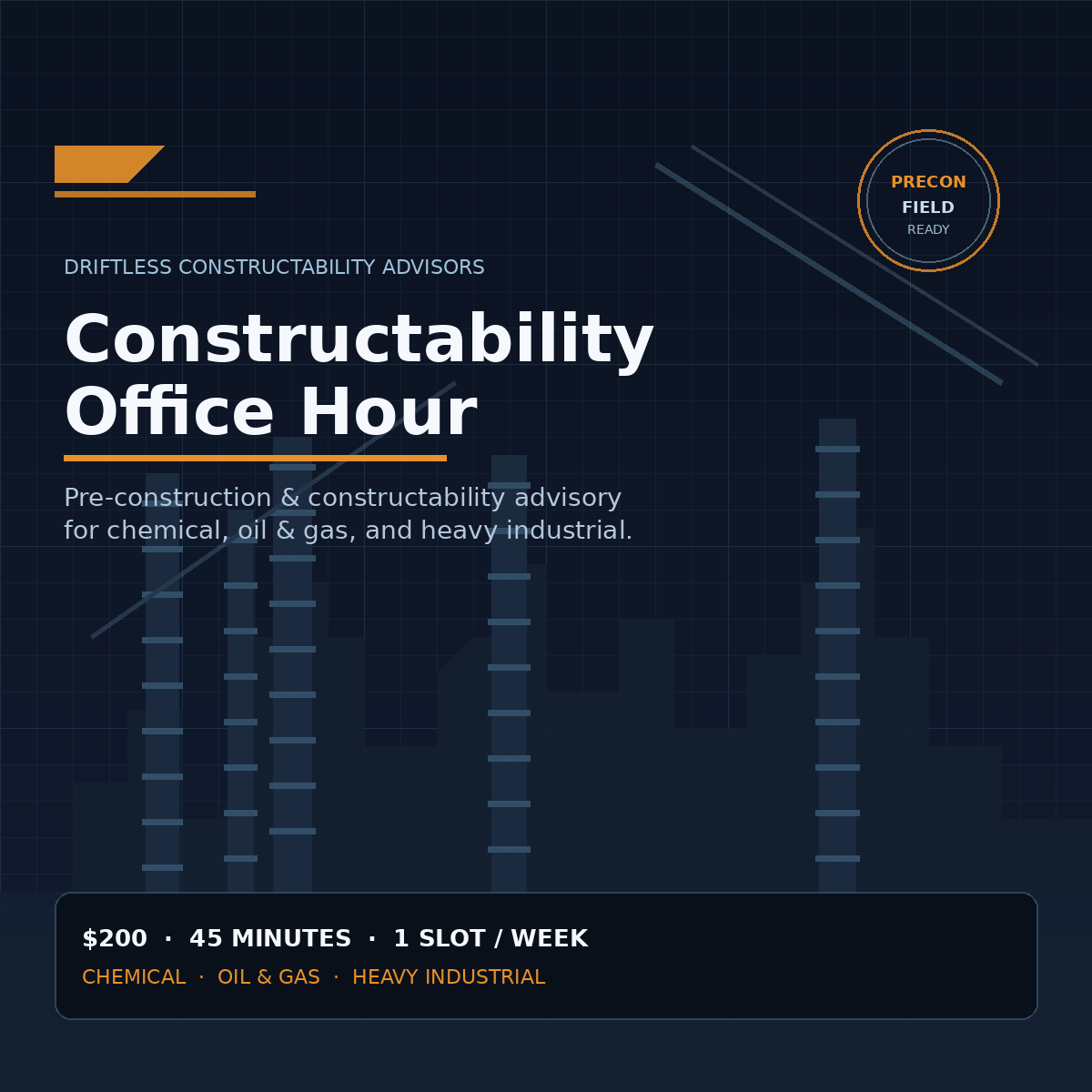 Constructability Office Hour — Driftless Constructability Advisors